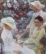 Jan Toorop Three Women with Flowers oil painting reproduction